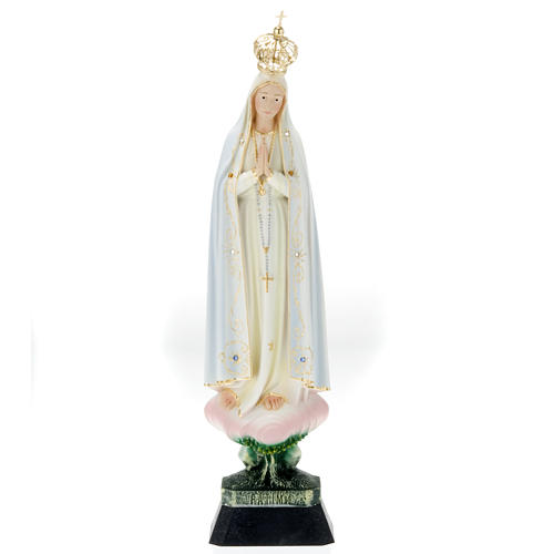 Our Lady of Fatima with crown, plastic statue, 35 cm 1