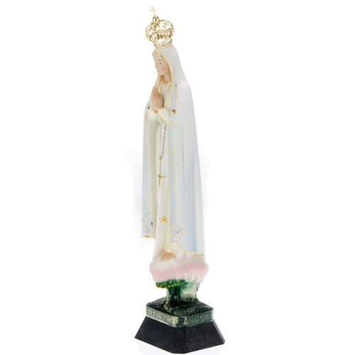 Our Lady of Fatima with crown, plastic statue, 35 cm 3