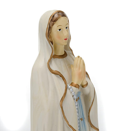 Estatua Nuestra Señora de Lourdes colorada 40 cm. 2