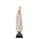 Estatua Nuestra Señora de Fatima corona ojos cristal 35 cm. s1
