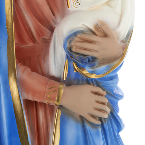 Statue Heiliger Maria mit Jesuskind, Gips 60 cm 3