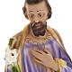 Holy Family statue in plaster, 40 cm s3