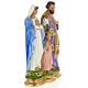 Holy Family statue in plaster, 40 cm s5
