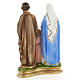 Holy Family statue in plaster, 40 cm s6