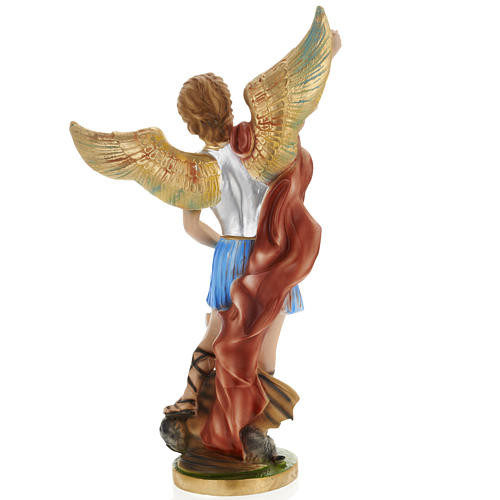 Saint Michael Archangel statue in plaster, 40 cm 6