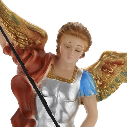 Statue St Michel Archange plâtre 40 cm 2