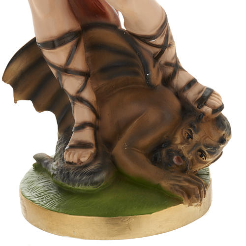 Statua San Michele Arcangelo gesso 40 cm 3