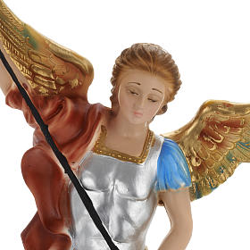 Saint Michael Archangel statue in plaster, 40 cm