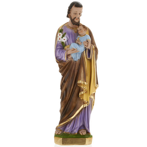 Statue Heiliger Josef, Gips 60 cm 1