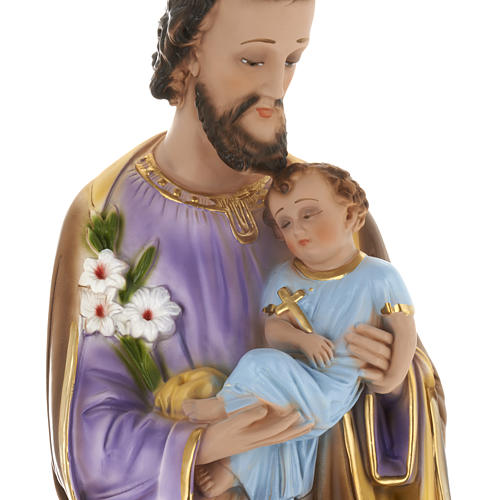 Saint Joseph statue in plaster, 60 cm 2