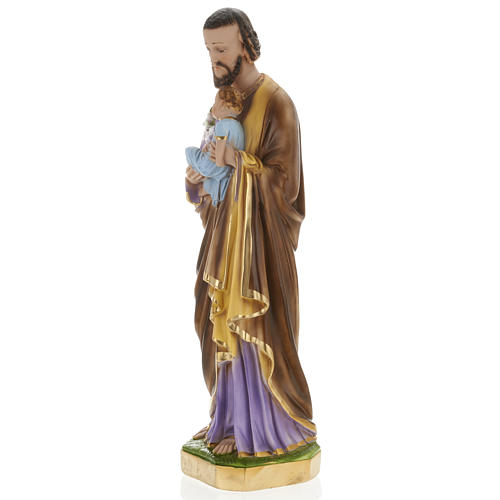 Saint Joseph statue in plaster, 60 cm 4
