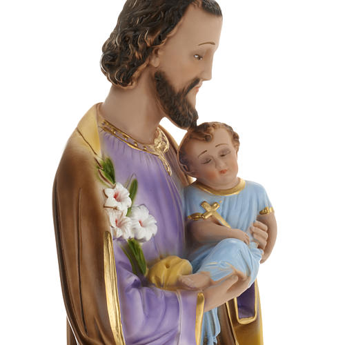 Saint Joseph statue in plaster, 60 cm 8