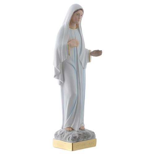 Our Lady of Medjugorje statue in plaster, 30 cm 3