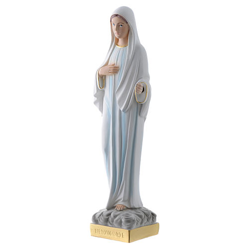 Our Lady of Medjugorje statue in plaster, 30 cm 2