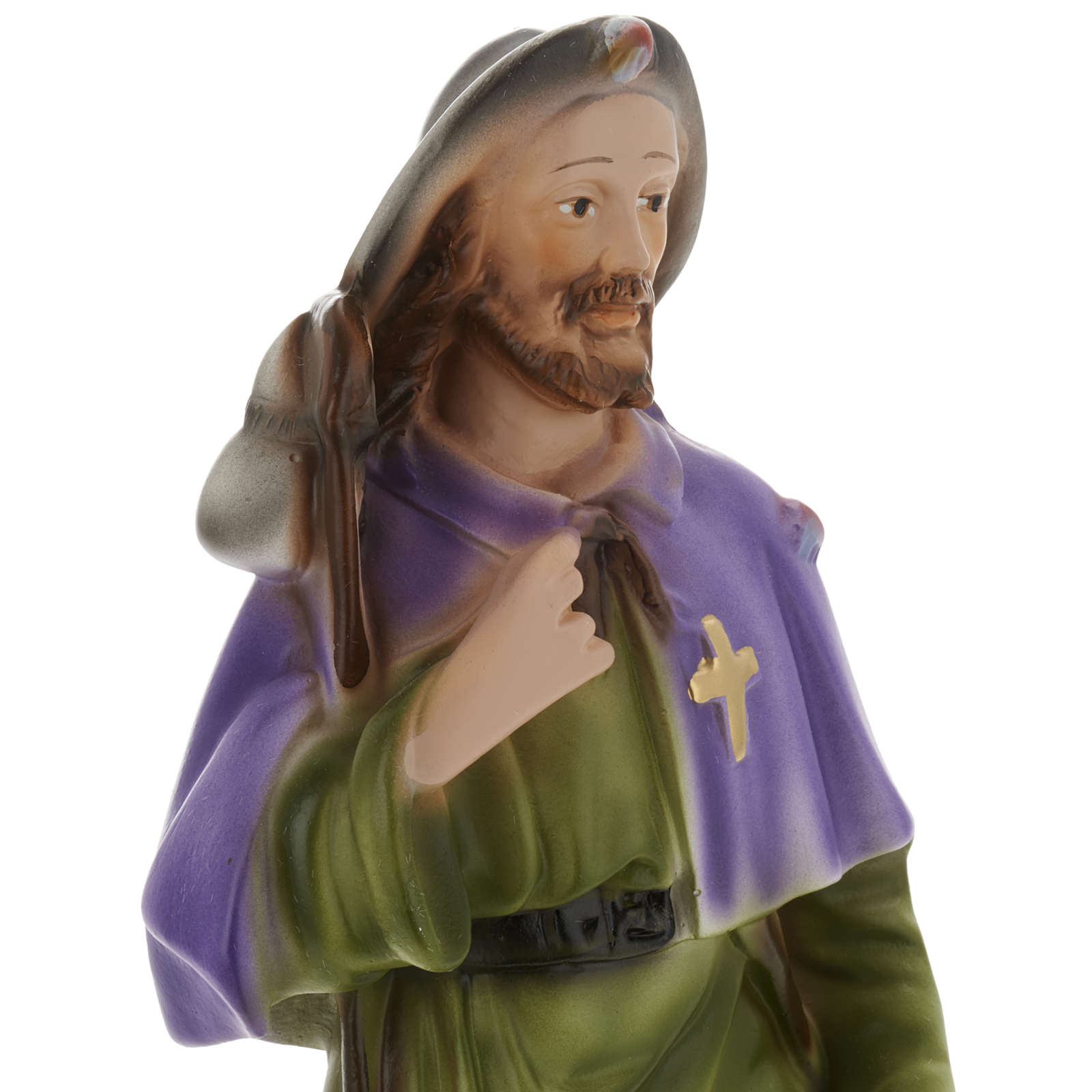 Saint Roche statue in plaster, 30 cm | online sales on HOLYART.co.uk