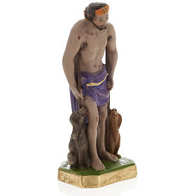 Saint Lazarus statue in plaster, 30 cm