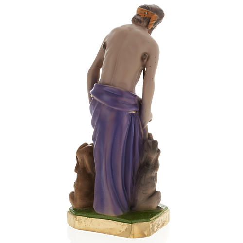 Saint Lazarus statue in plaster, 30 cm 5