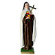 Saint Theresa statue in plaster, 30 cm s1