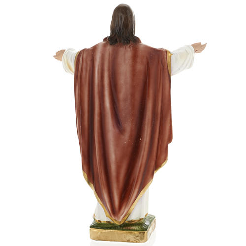 Statue Heiliges Herz Jesu, Gips 30 cm 3