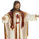 Statue Heiliges Herz Jesu, Gips 30 cm s4