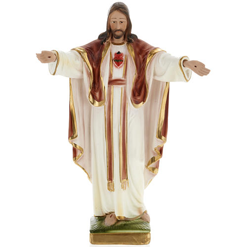 Sacred Heart of Jesus in plaster, 30 cm 1