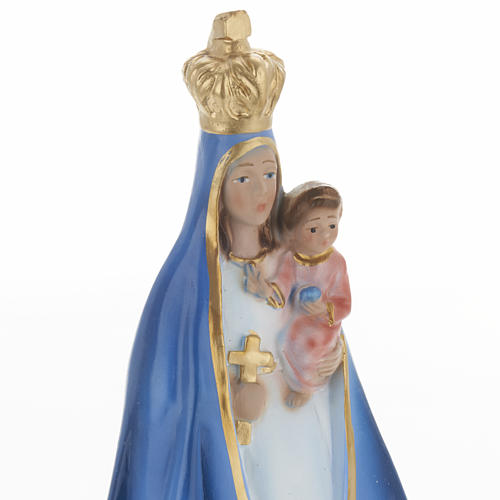 Our Lady of Cobre statue in plaster, 30 cm 2