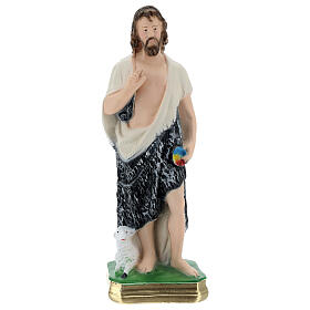 Saint John the Baptist statue in plaster, 30 cm