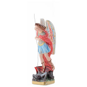 Saint Michael statue in plaster, 30 cm