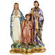 Statua Sacra Famiglia 30 cm gesso madreperlato s1