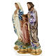 Statua Sacra Famiglia 30 cm gesso madreperlato s3