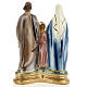 Statua Sacra Famiglia 30 cm gesso madreperlato s4