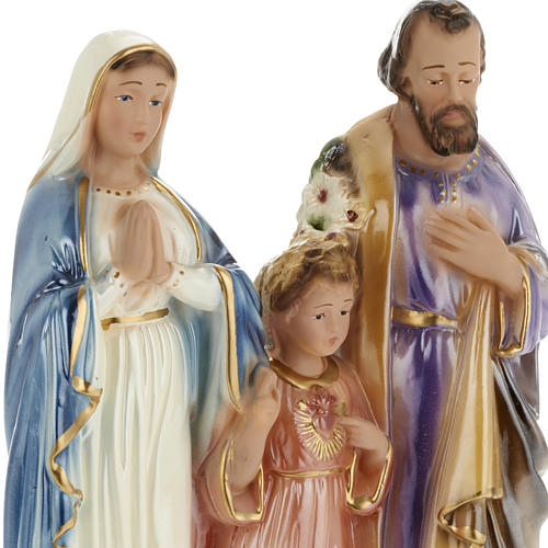 Holy Family plaster statue, 30 cm 2