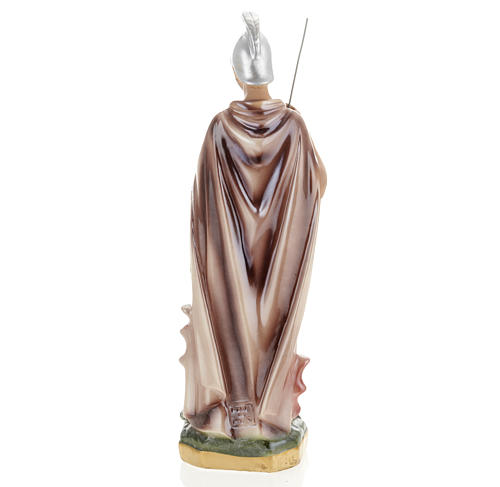 Saint George statue in plaster, 30 cm 5