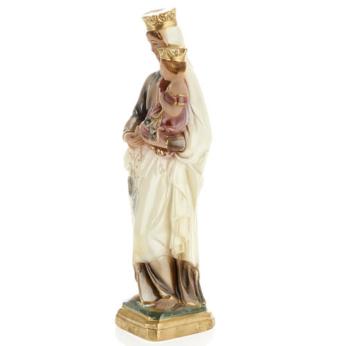 Our Lady of Mt Carmel statue in plaster, 30 cm 3