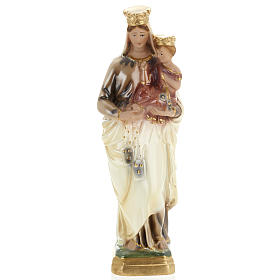 Our Lady of Mt Carmel statue in plaster, 30 cm