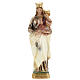 Our Lady of Mt Carmel statue in plaster, 30 cm s1