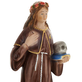 Saint Rosalia statue in plaster, 30 cm