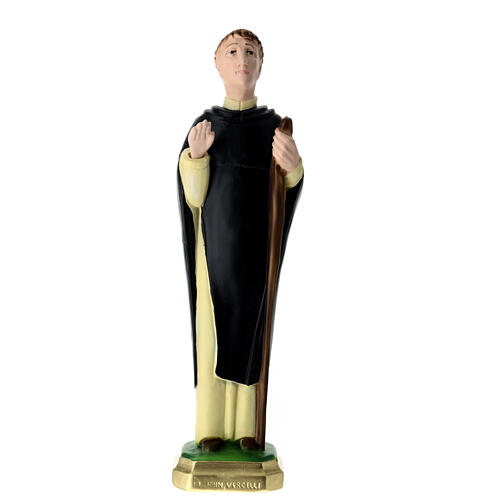 Blessed John of Vercelli statue in plaster, 30 cm 1