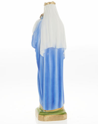 Statua Madonna con bambino 30 cm gesso 4