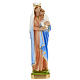 Blessed Mary with baby Jesus statue in plaster, 30 cm s1