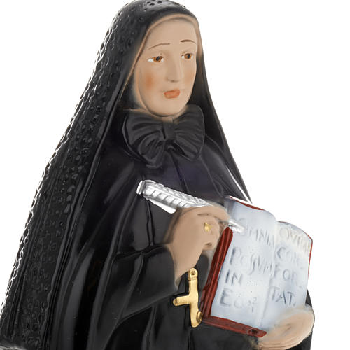 Saint Frances Cabrini statue in plaster, 30 cm 2