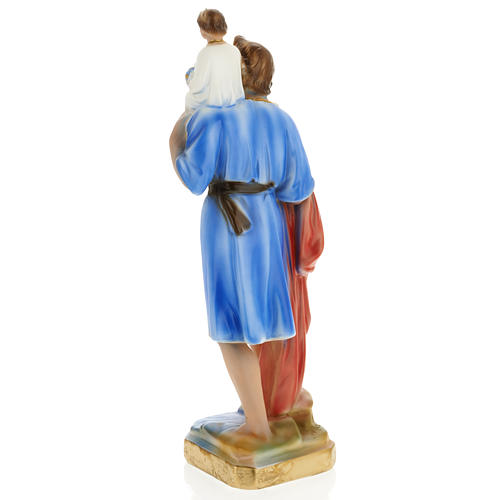 Statue Heiliger Christophorus, Gips 30 cm 4