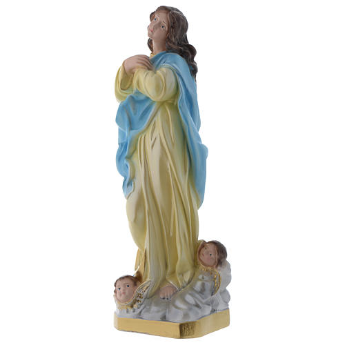 Statue de la Vierge de Murillo plâtre 30 cm 3