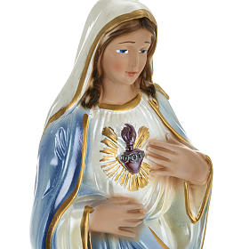 Sacred Heart of Mary statue in plaster, 30 cm