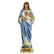 Sacred Heart of Mary statue in plaster, 30 cm s1