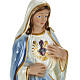 Sacred Heart of Mary statue in plaster, 30 cm s2