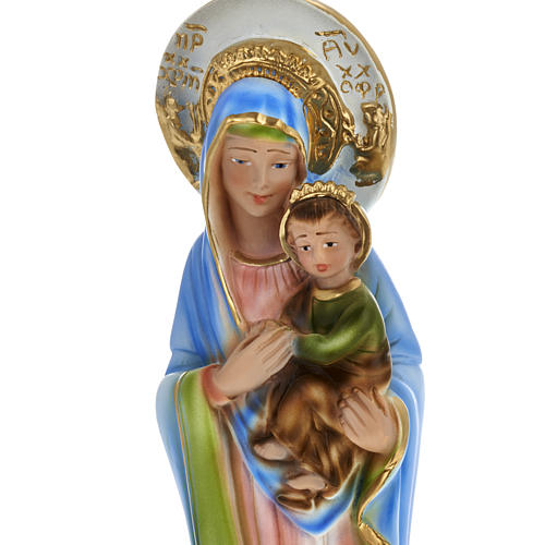 Estatua Virgen del Perpetuo Socorro 30 cm. yeso 3