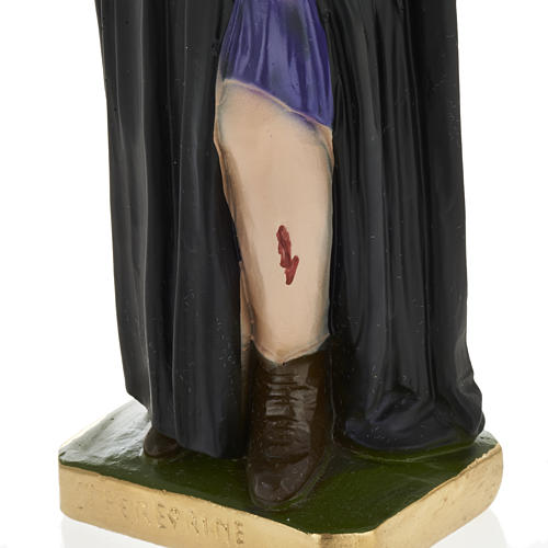 Statue Heiliger Peregrinus Laziosi, Gips 30 cm 3