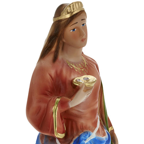 Statue Heilige Lucia, Gips 30 cm 2