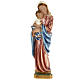 Statue Vierge à l'enfant plâtre 30 cm s1